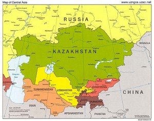 Казахстан выгодно расположен на маршруте перевозки грузов из Китая в Россию